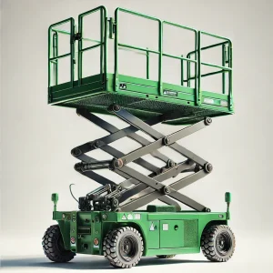 Battery Scissor Lift Green